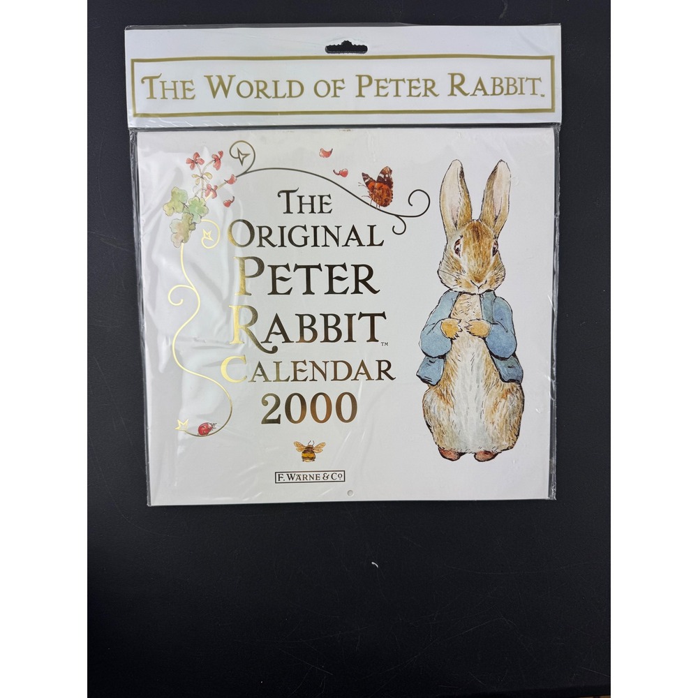 The Original Peter Rabbit Calendar 2000‎ Beatrix Potter F Warne & Co Vintage New